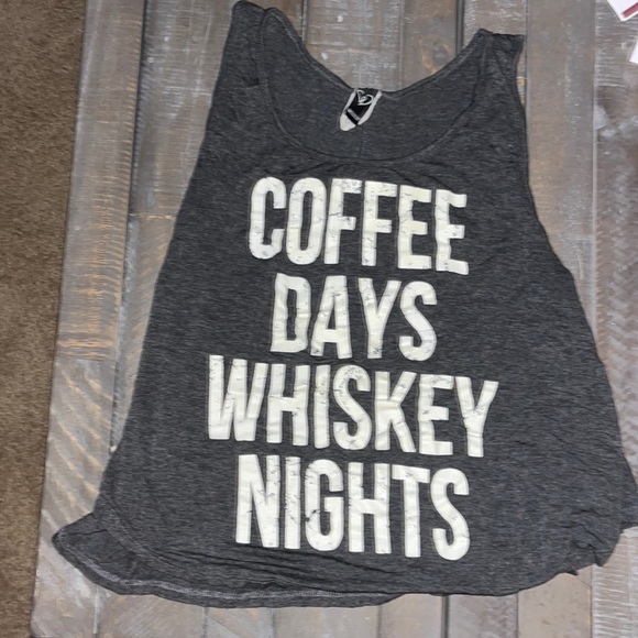 Coffee Days Whiskey Nights Tank - Picture 1 of 2